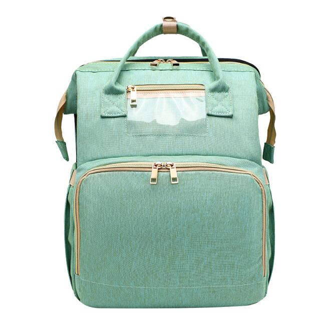 2-in-1 Baby Folding Travel Crib & Mommy Bag