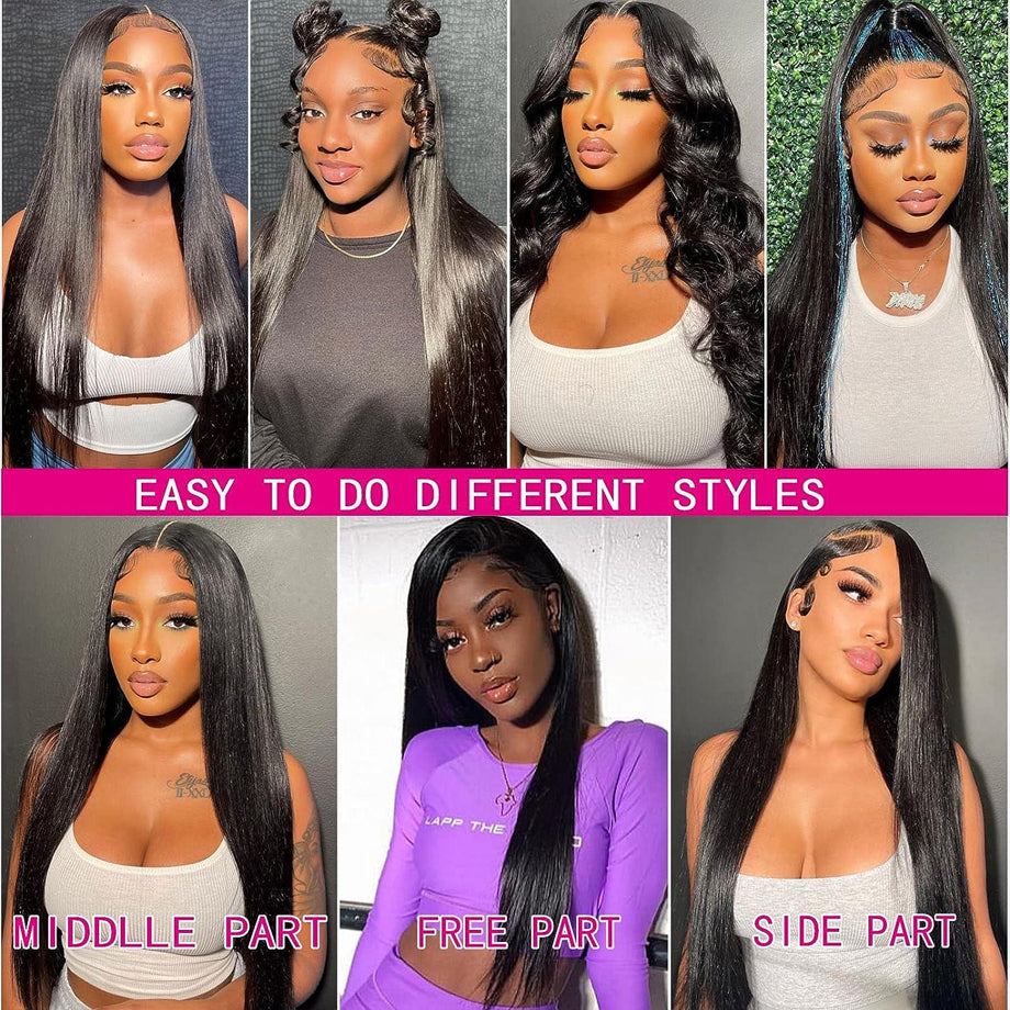 Glueless Straight Wigs Wear and Go Human Hair Wig