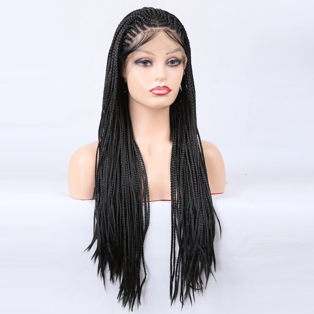 Braided Wigs Three Strand Lotus Dreadlocks Lace Wigs