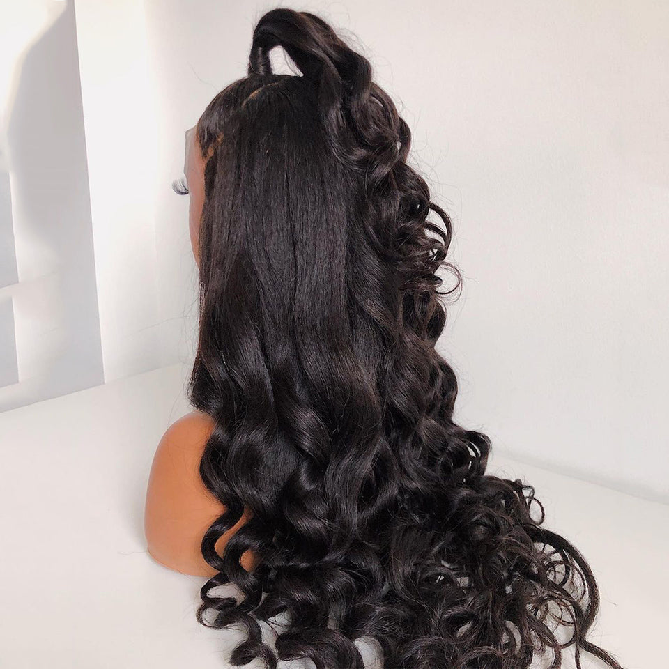 Body Wave Lace Front Wig Human Hair Wigs Pre Plucked with Baby Hair Wigs with Frontal
