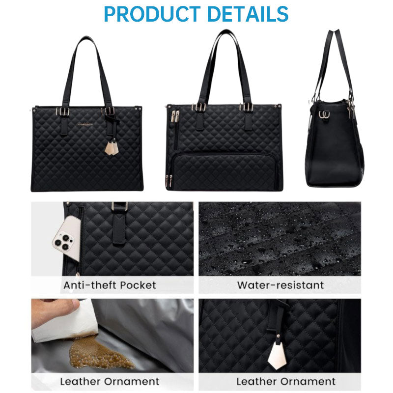 2-in-1 Travel Tote: Laptop & Insulated Lunch Bag