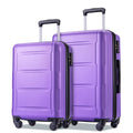Mahogany Traveler Collection | 2-Piece Purple Luggage Set