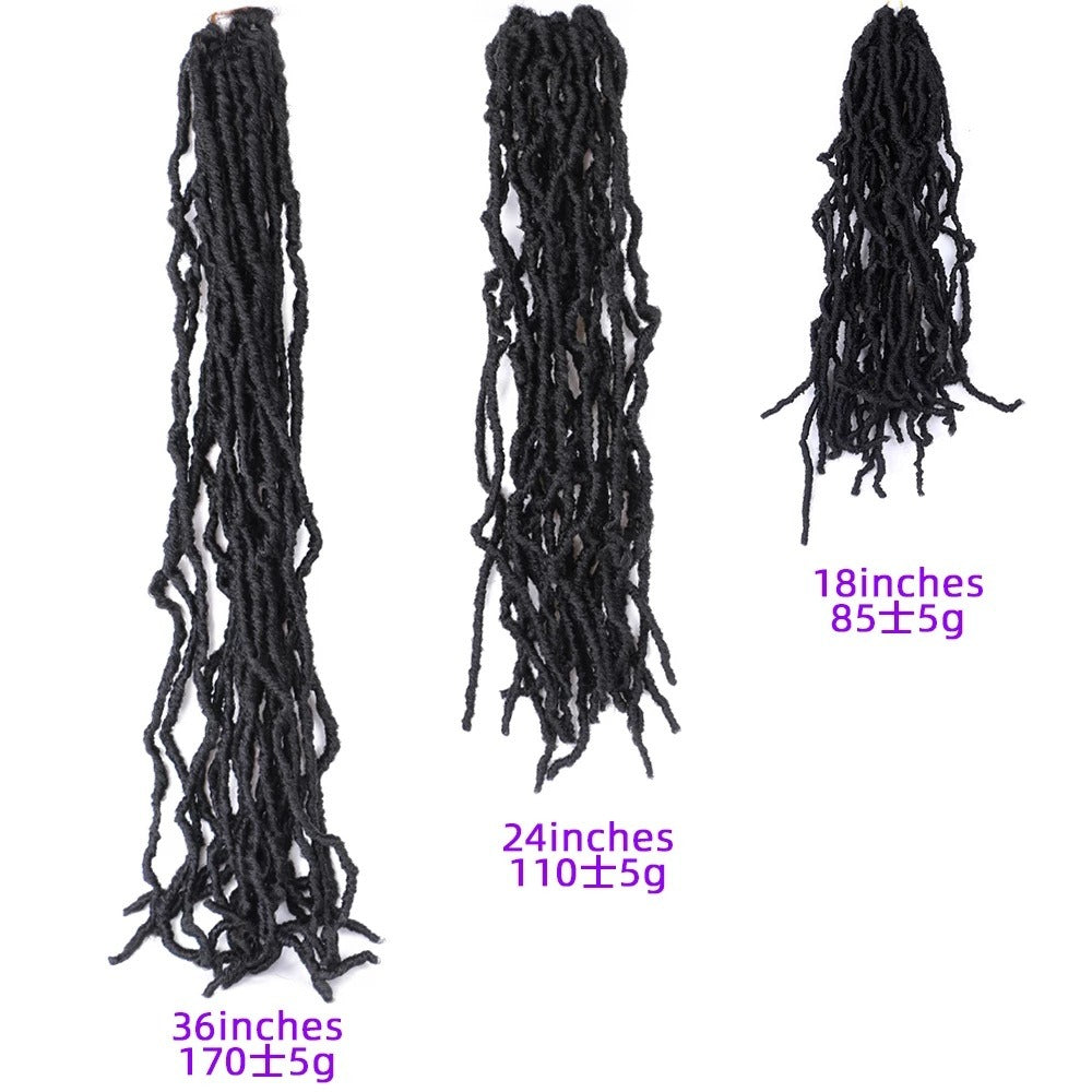 Dirty Braid Nu Locs Earthworm Curve Crochet Hair