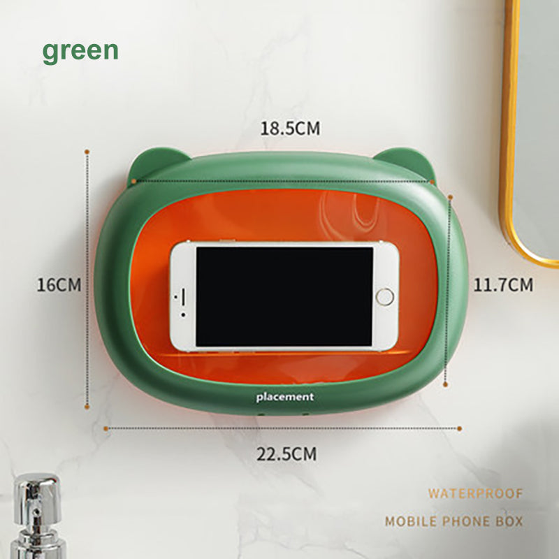 Children's Bathroom Waterproof Mobile Phone Box Wall-Mounted