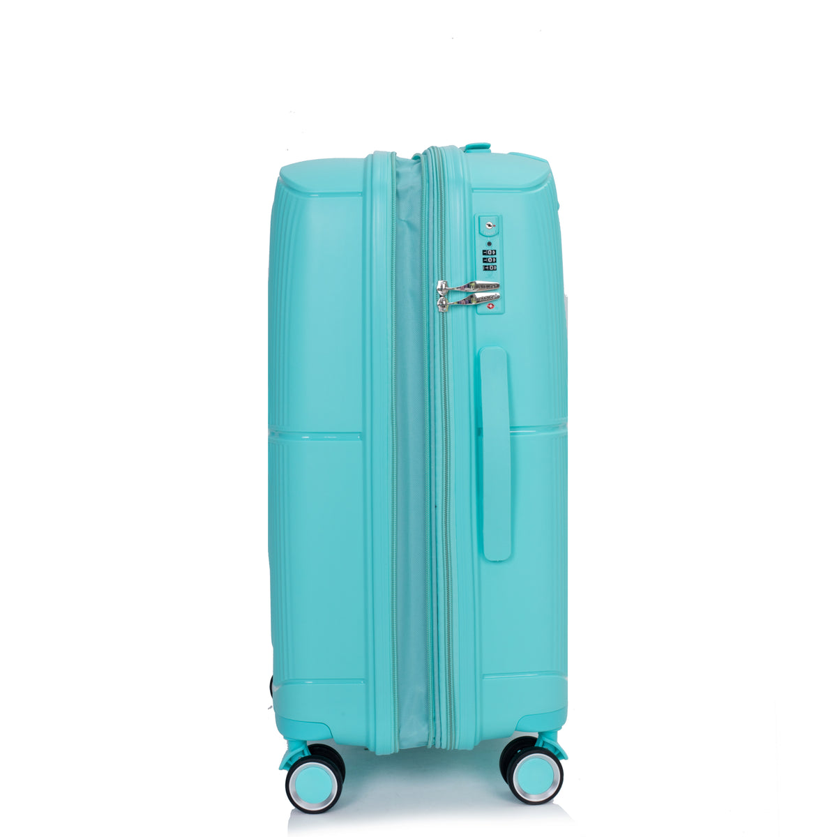 Luxe Traveler 3-Piece Hardshell Luggage Set in Lake Blue
