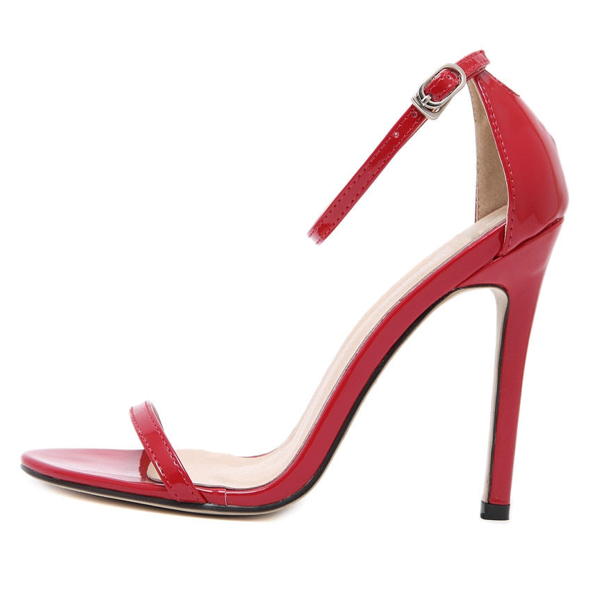 Scarlet Peep Toe High Heel Shoes