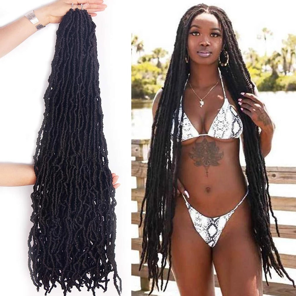 Dirty Braid Nu Locs Earthworm Curve Crochet Hair