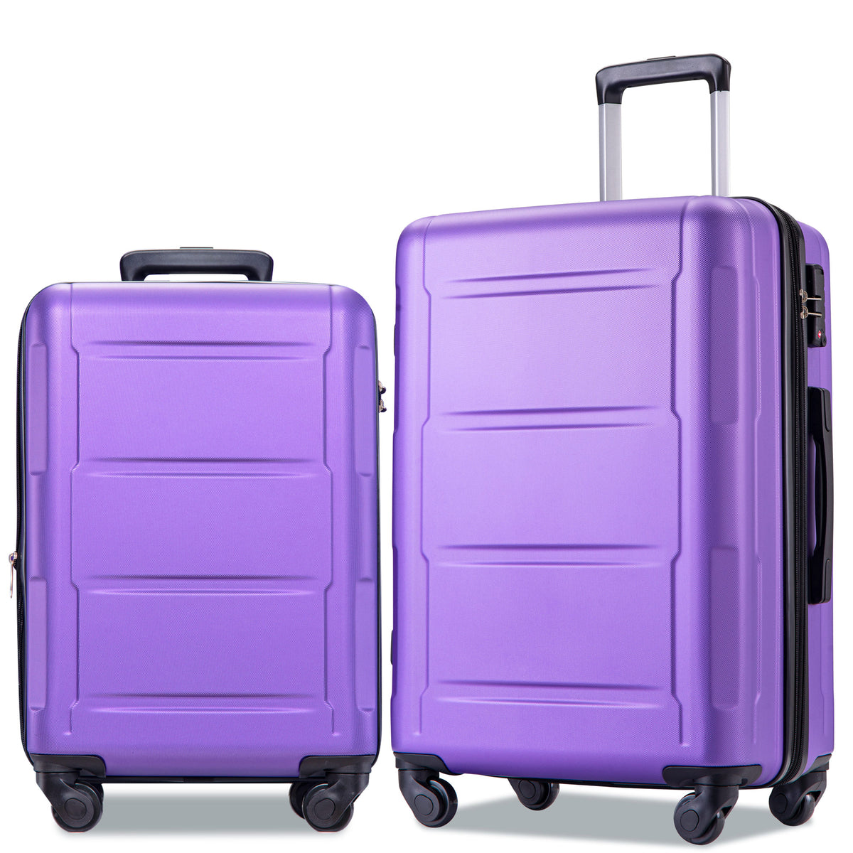 Mahogany Traveler Collection | 2-Piece Purple Luggage Set