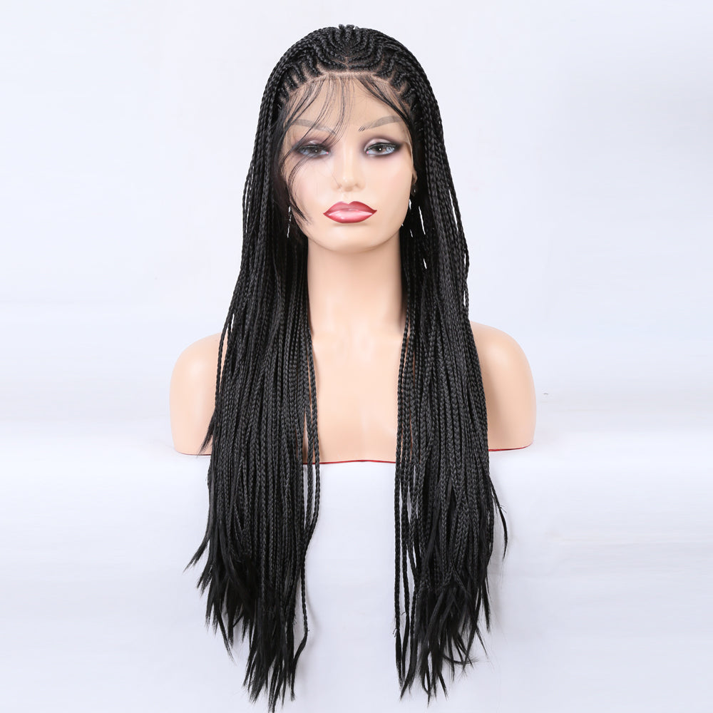 Braided Wigs Three Strand Lotus Dreadlocks Lace Wigs