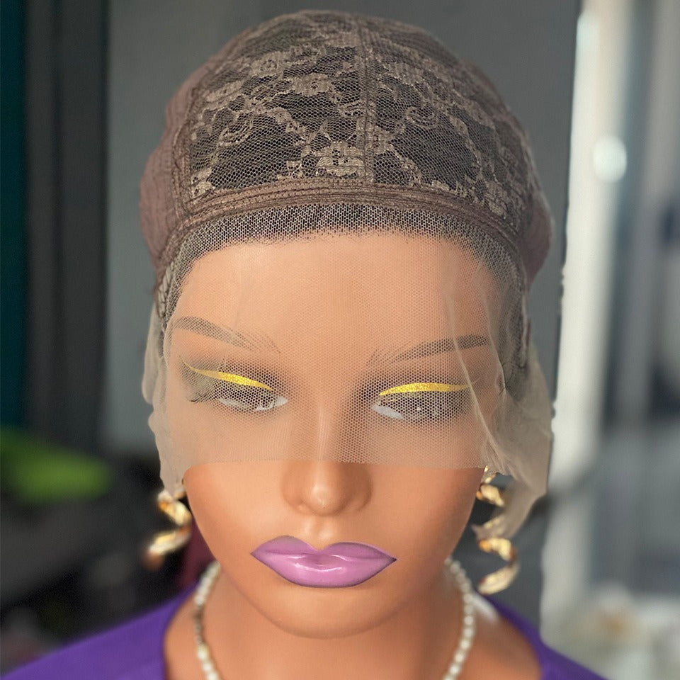 Curly Pixie Cut Lace Human Hair Wig