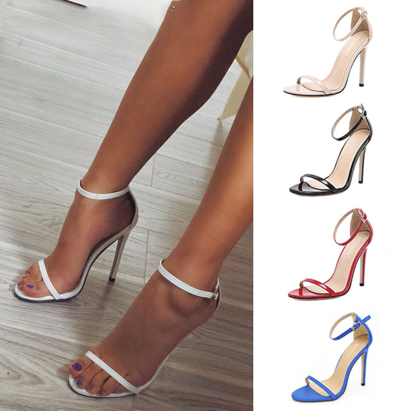 Scarlet Peep Toe High Heel Shoes