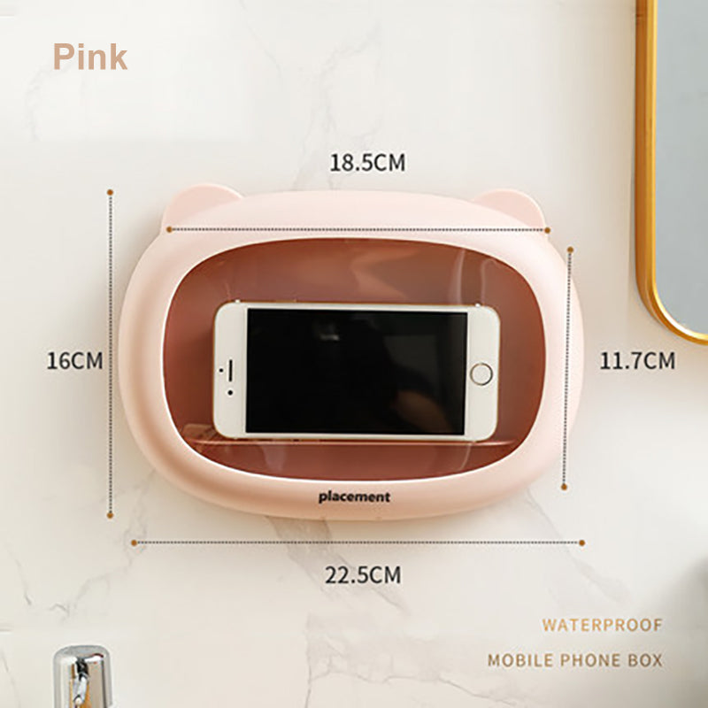 Children's Bathroom Waterproof Mobile Phone Box Wall-Mounted