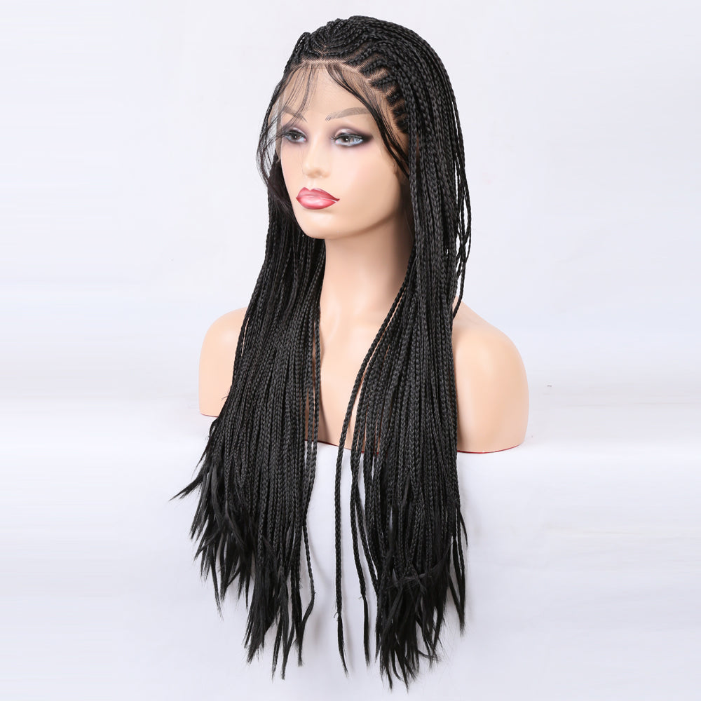 Braided Wigs Three Strand Lotus Dreadlocks Lace Wigs