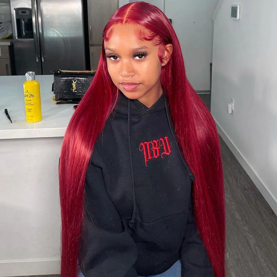 Cherry Girl 200 Density Straight Human Hair Wig