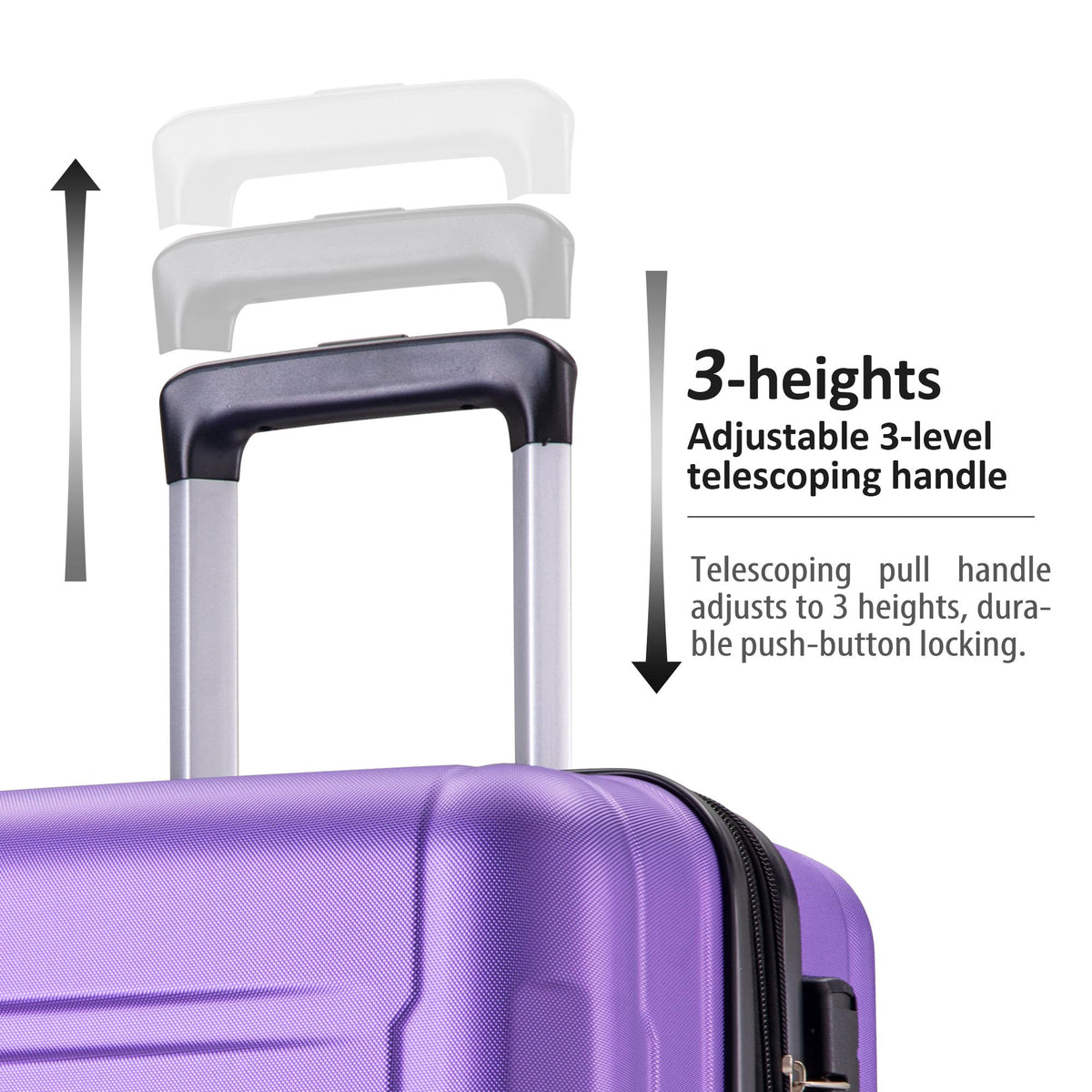 Mahogany Traveler Collection | 2-Piece Purple Luggage Set