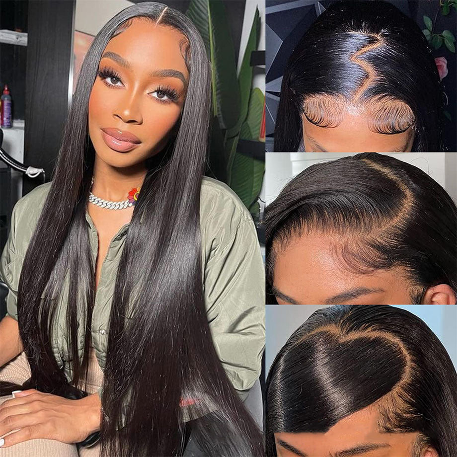 Glueless Straight Wigs Wear and Go Human Hair Wig