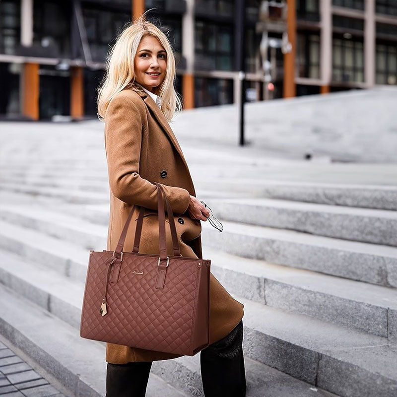 2-in-1 Travel Tote: Laptop & Insulated Lunch Bag