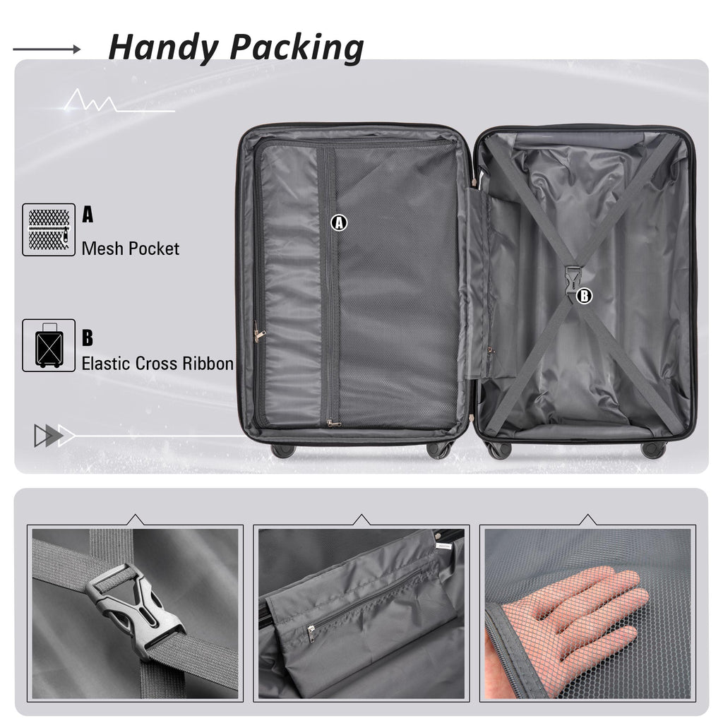 Mahogany Traveler Collection | 2-Piece Purple Luggage Set