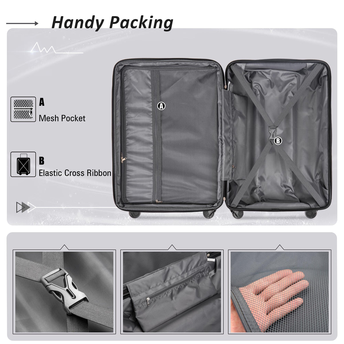 Mahogany Traveler Collection | 2-Piece Purple Luggage Set