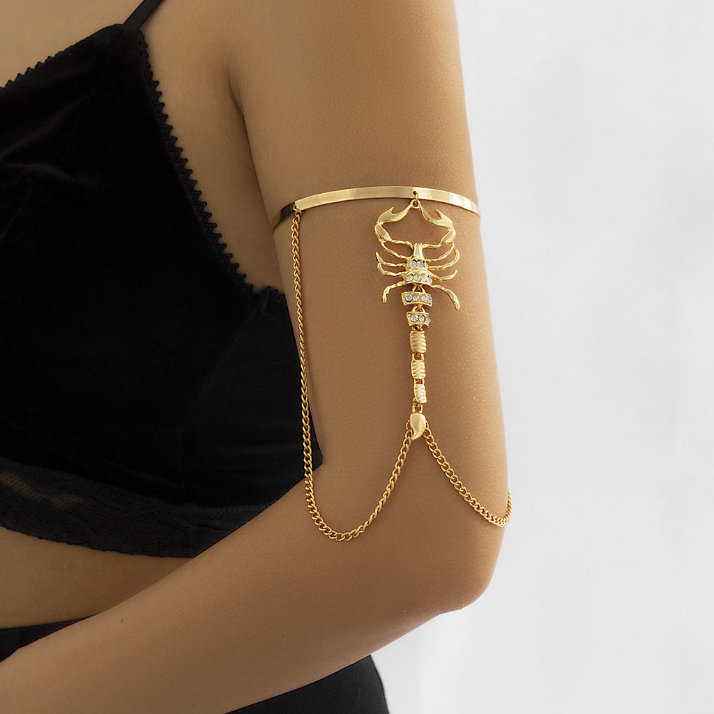 Scorpion Tassel Chain Ring Bracelet Sets