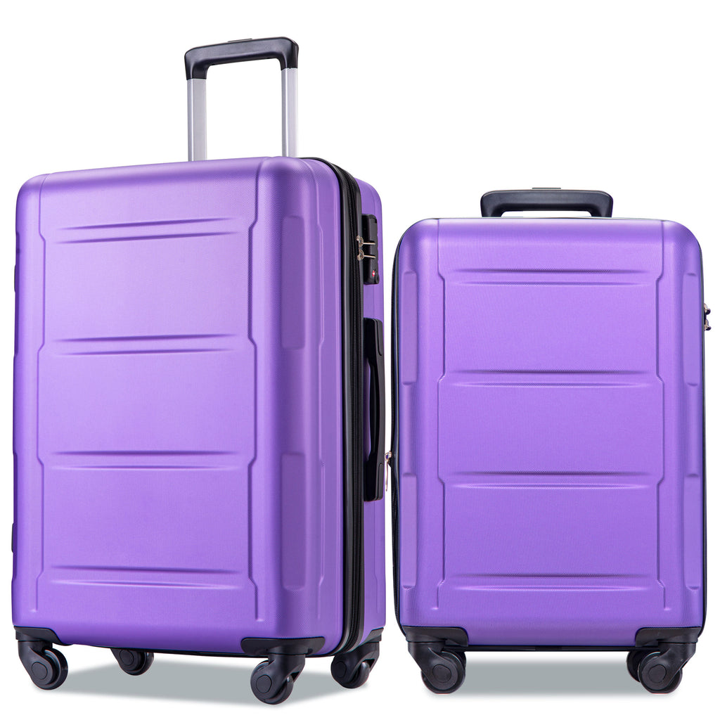 Mahogany Traveler Collection | 2-Piece Purple Luggage Set