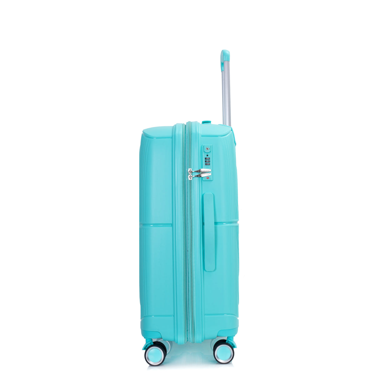 Luxe Traveler 3-Piece Hardshell Luggage Set in Lake Blue