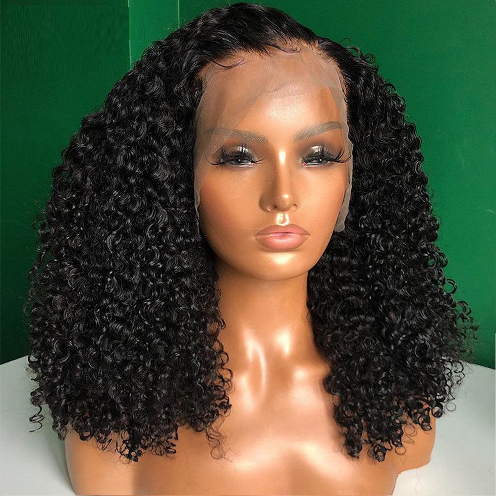 Black Small Curly High Temperature wig