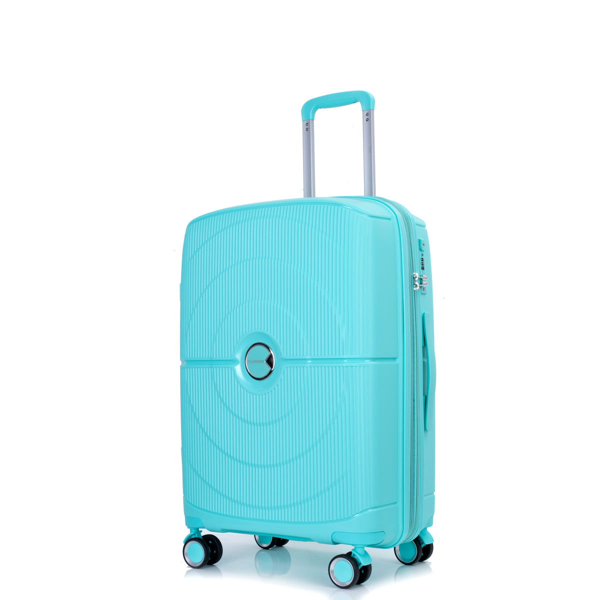 Luxe Traveler 3-Piece Hardshell Luggage Set in Lake Blue