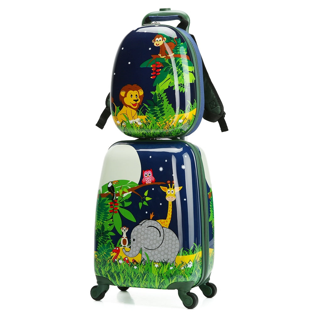 Cute Animal Kids Spinner Luggage Set