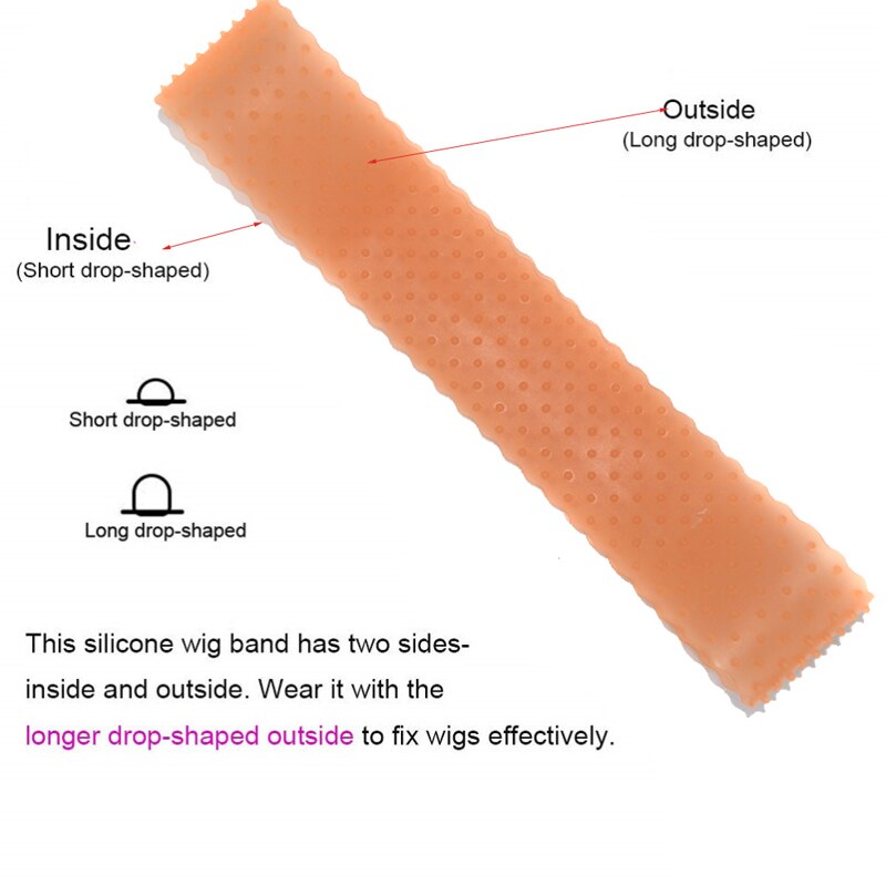 Wig Silicone Hair Band Non Slip Anti Falling Elastic Headband
