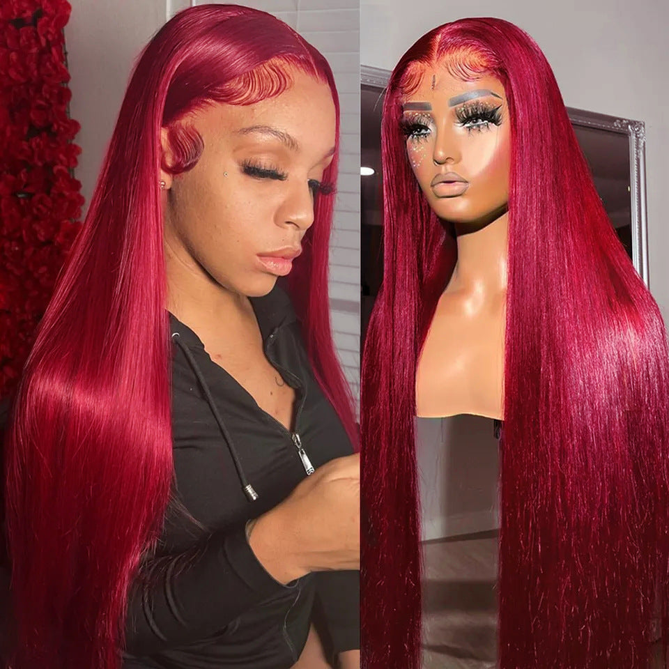 Cherry Girl 200 Density Straight Human Hair Wig