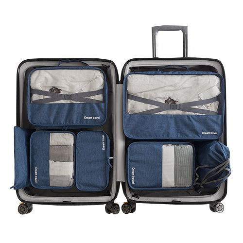 Waterproof Travel Tote 7 Pieces One Set Packing Cube