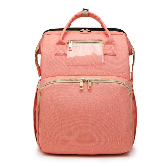 2-in-1 Baby Folding Travel Crib & Mommy Bag