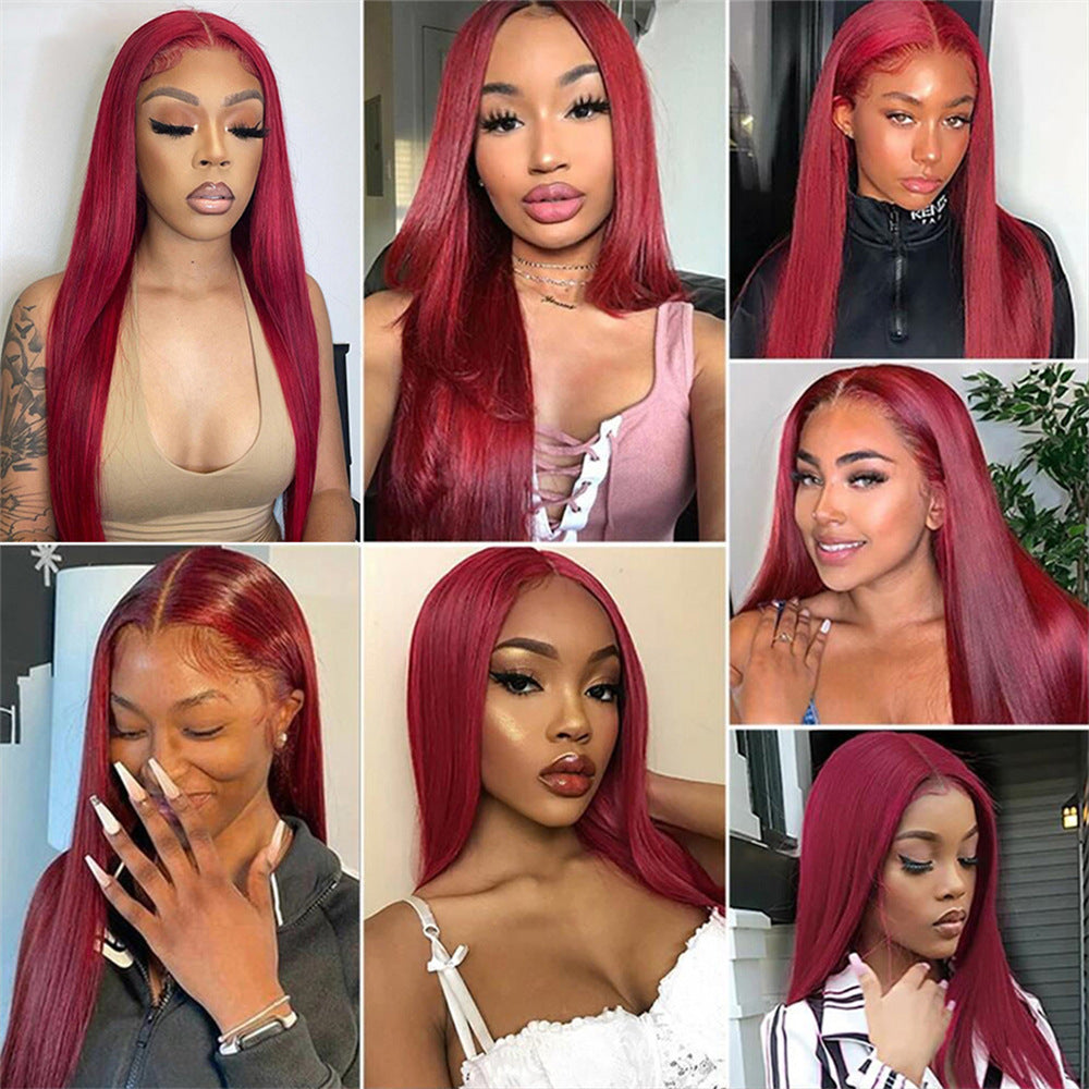 Cherry Girl 200 Density Straight Human Hair Wig