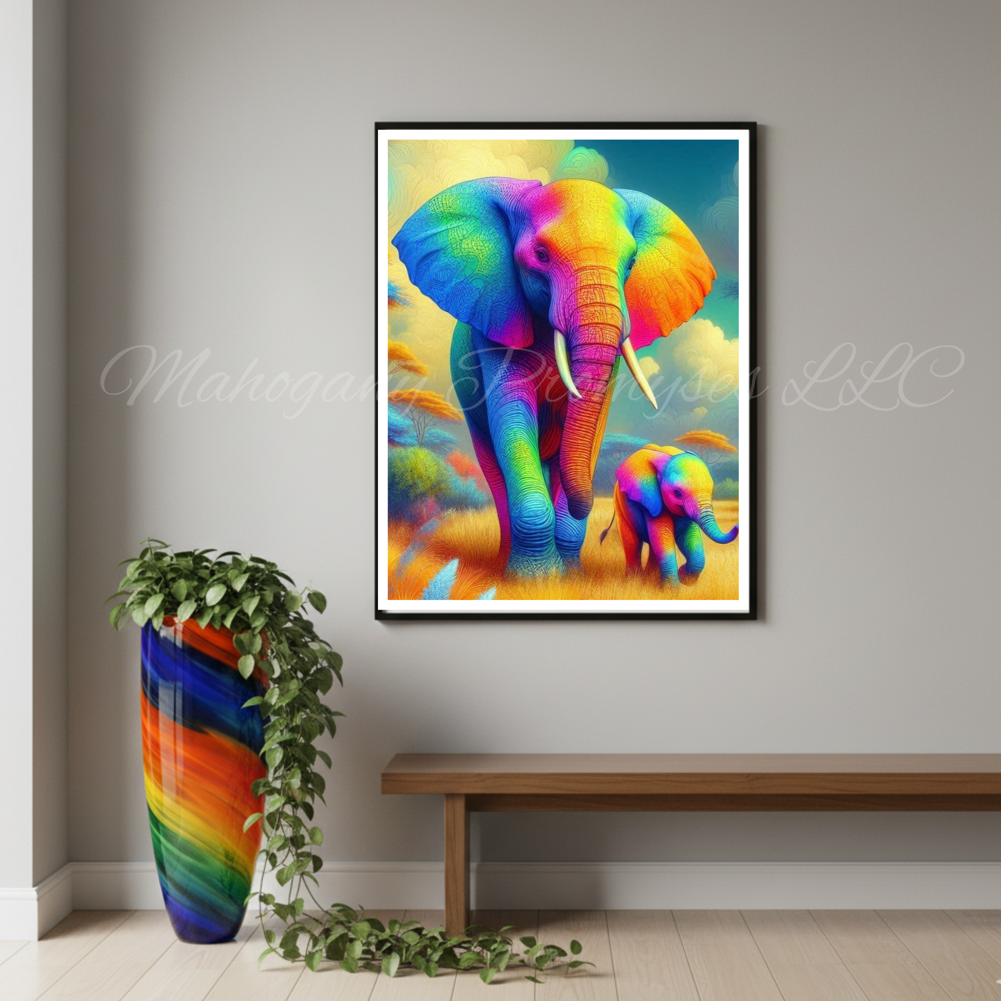 Elephant in The Safari - B