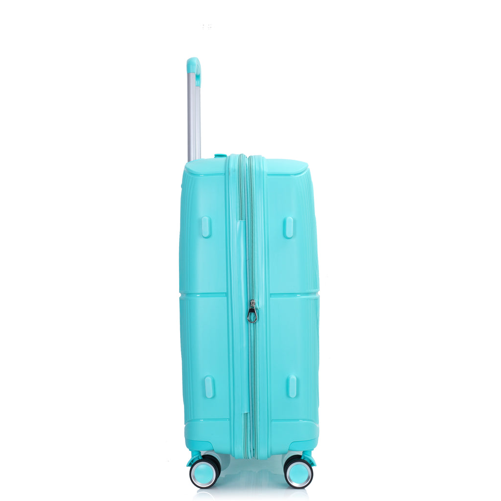 Luxe Traveler 3-Piece Hardshell Luggage Set in Lake Blue