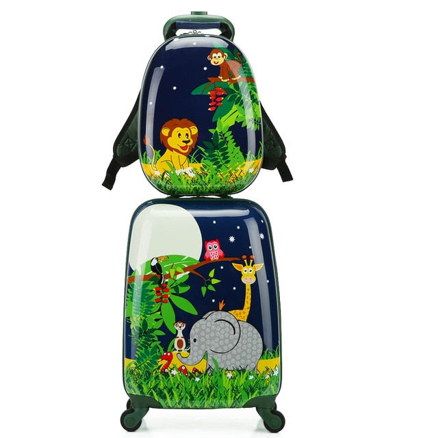Cute Animal Kids Spinner Luggage Set